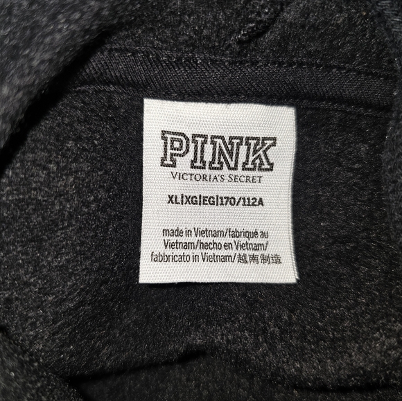 PINK (XL) Cropped Hoodie - Picture 2 of 4